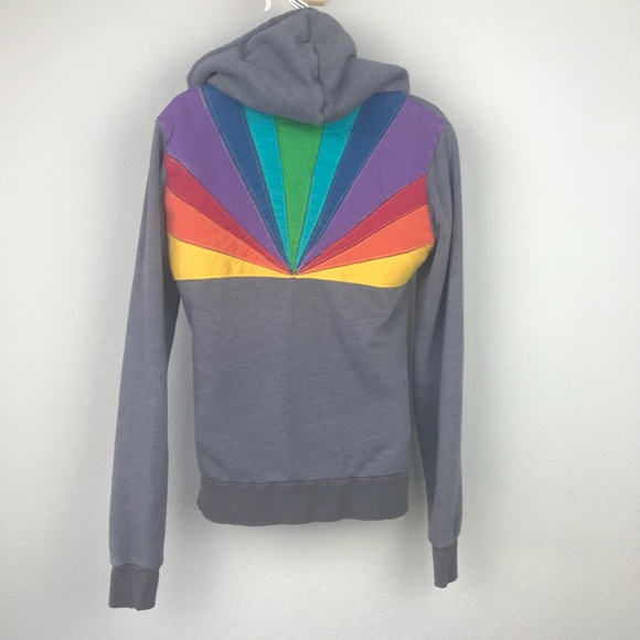 grey rainbow sweatshirt